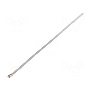 Cable tie | L: 260mm | W: 4.6mm | stainless steel | 445N | Colour: steel