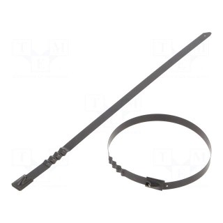 Cable tie | L: 260mm | W: 7.9mm | acid resistant steel AISI 316 | wave