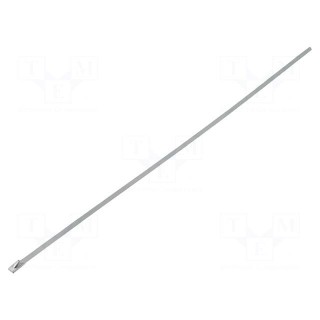 Cable tie | L: 360mm | W: 4.5mm | stainless steel | V: with ball lock