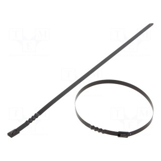 Cable tie | L: 360mm | W: 7.9mm | acid resistant steel AISI 316 | wave