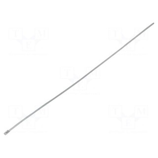 Cable tie | L: 520mm | W: 4.5mm | stainless steel | V: with ball lock