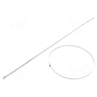 Cable tie | L: 680mm | W: 7.9mm | stainless steel AISI 304 | 1500N