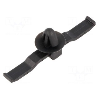 Snap handle | UL94V-2 | black | Panel thick: max.1.2mm | Ht: 7.7mm