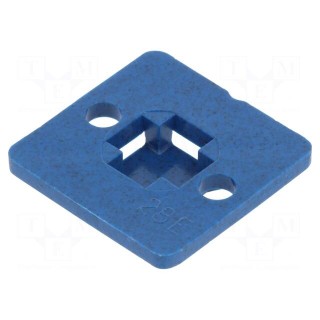 Holder | screw | polyamide | blue | cable ties
