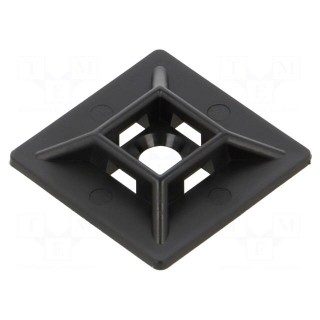 Holder | screw | polyamide | UL94V-2 | black | Tie width: 4.8mm | L: 28mm