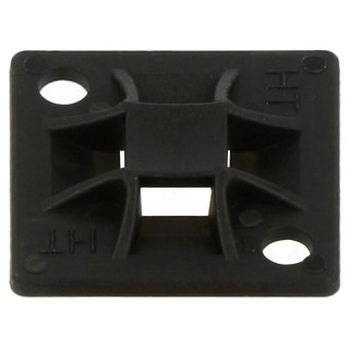 Holder | screw | polyamide,polyamide 6.6 | black | cable ties