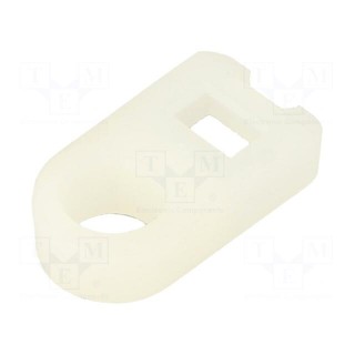 Holder | screw | polyamide,polyamide 6.6 | natural | cable ties