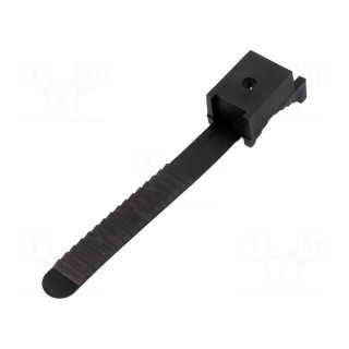 Cable strap clip | black | L: 100mm | 25pcs | Man.series: UP-30 | Ø: 30mm