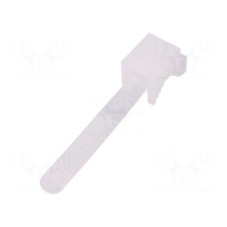 Cable strap clip | white | L: 65mm | 25pcs | Man.series: UP-22 | Ø: 22mm
