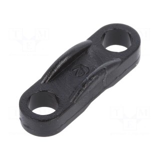Cable tie mounts | polyamide | Ømount.hole: 4.4mm | W: 7.3mm | L: 23mm