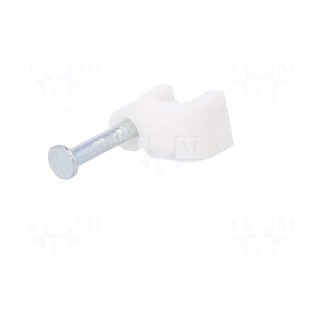 Holder | white | Application: SMYp 2x0,75,for flat cable | 25pcs.