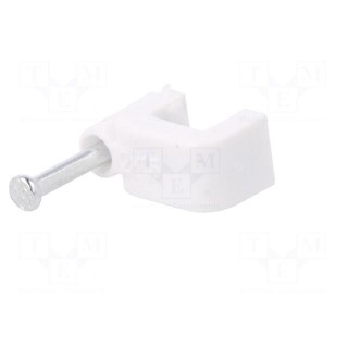 Holder | white | Application: YDYp 2x1,5,for flat cable | 100pcs.