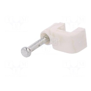 Holder | white | Application: YDYp 2x1,for flat cable | 100pcs.