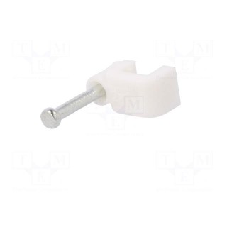 Holder | white | Application: YDYp 2x1,for flat cable | 25pcs.