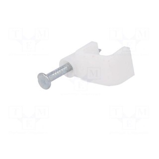 Holder | white | Application: YDYp 2x2,5,for flat cable | 25pcs.