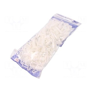 Holder | white | Application: YDYp 4x2,5,for flat cable | 100pcs.