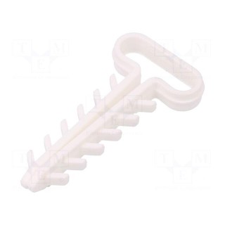 Holder | white | Application: YDYp 5x2,5,for flat cable | 100pcs.