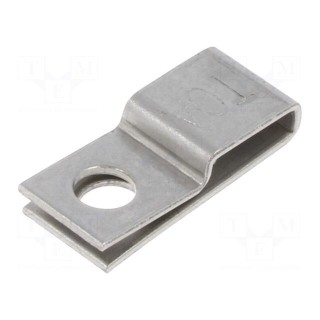 Screw mounted clamp | acid resistant steel AISI 316
