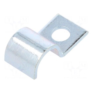 Screw mounted clamp | ØBundle : 11mm | Ømount.hole: 6mm | W: 14mm