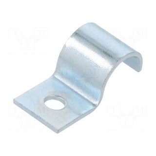 Screw mounted clamp | ØBundle : 12.7mm | Ømount.hole: 5.5mm