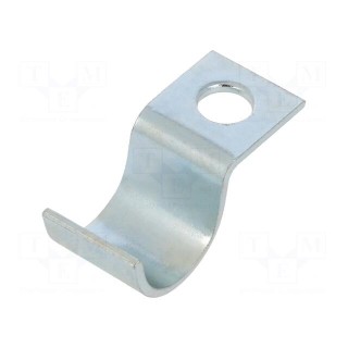 Screw mounted clamp | ØBundle : 14mm | Ømount.hole: 6mm | W: 14mm