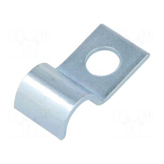 Screw mounted clamp | ØBundle : 8mm | Ømount.hole: 6mm | W: 12mm | 1015