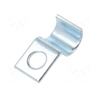 Screw mounted clamp | ØBundle : 9mm | Ømount.hole: 6mm | W: 12mm | 1015