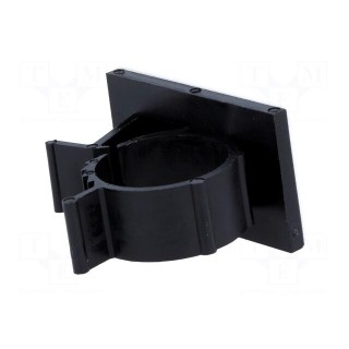 Self-adhesive cable holder | 16.5÷20.1mm | polyamide | black