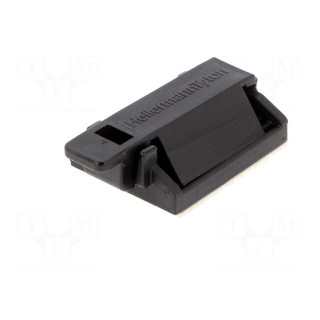 Self-adhesive cable holder | polyamide | black