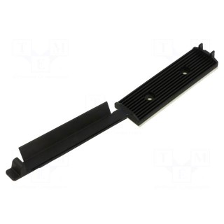 Self-adhesive cable holder | polyamide | black