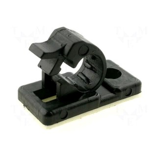 Self-adhesive cable holder | polyamide | black | UL94V-2