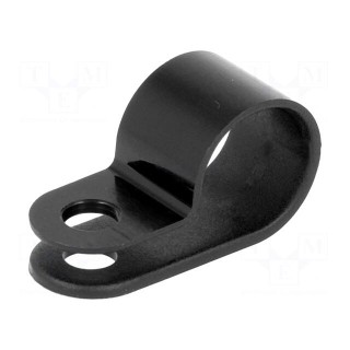 Fixing clamp | Cable P-clips | ØBundle : 11mm | W: 10mm | polyamide