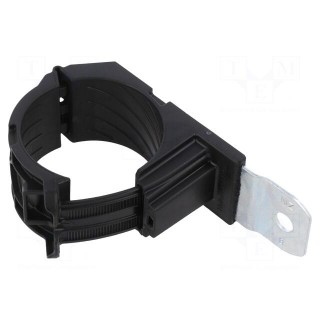 Fixing clamp | Cable P-clips | ØBundle : 36÷51mm | W: 34.9mm | black