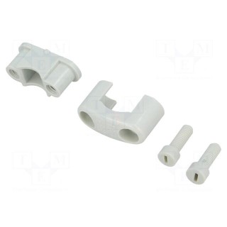 Fixing clamp | Cable P-clips | ØBundle : 5÷14mm | W: 12mm | light grey