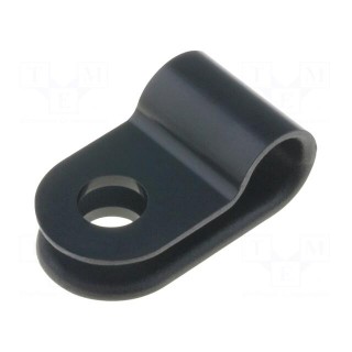 Fixing clamp | Cable P-clips | ØBundle : 5mm | W: 10mm | polyamide