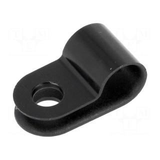 Fixing clamp | Cable P-clips | ØBundle : 6.5mm | W: 10mm | polyamide