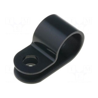 Fixing clamp | Cable P-clips | ØBundle : 9.5mm | W: 10mm | polyamide