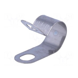 Fixing clamp | for shielded cables | ØBundle : 9mm | A: 18.65mm