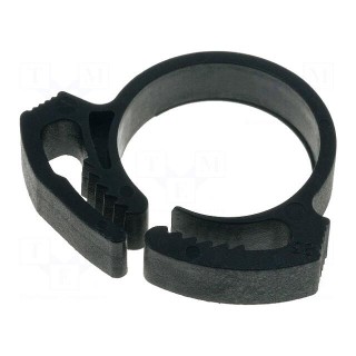 Fixing clamp | ØBundle : 15.9÷18.2mm | W: 20.7mm | polyamide | black