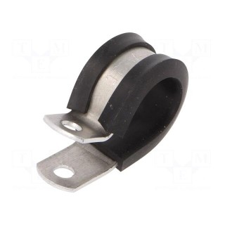 Fixing clamp | ØBundle : 17.5mm | W: 12.7mm | aluminium