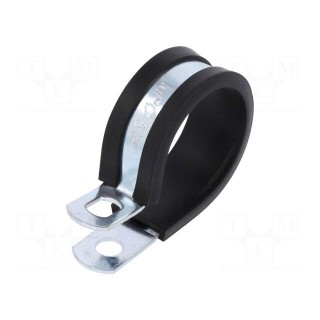 Fixing clamp | ØBundle : 28.6÷30.2mm | W: 13mm | steel | SL | W1