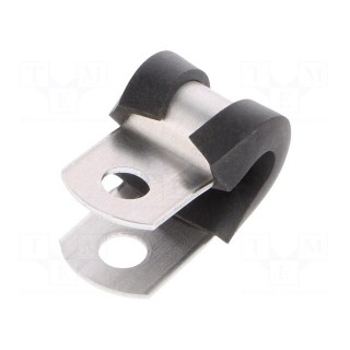 Fixing clamp | ØBundle : 4.8mm | W: 12.7mm | aluminium