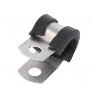 Fixing clamp | ØBundle : 6.4mm | W: 12.7mm | aluminium