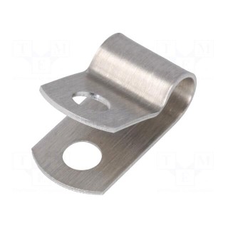 Fixing clamp | ØBundle : 6.4mm | W: 12.7mm | aluminium