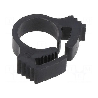 Fixing clamp | ØBundle : 6÷6.8mm | W: 3.8mm | polyamide | black | UL94HB