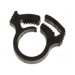 Fixing clamp | ØBundle : 9.3÷10.5mm | W: 5.9mm | polyamide | black