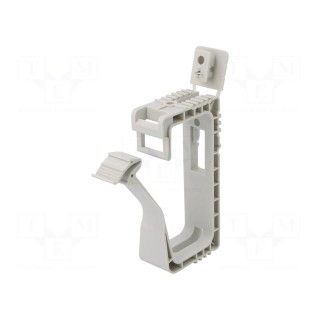 Holder | Cable P-clips | W: 28.6mm | polypropylene | light grey