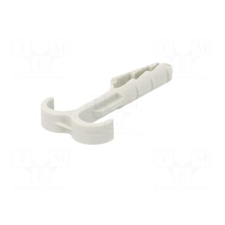 Holder | Cable P-clips,for braids,protective tubes | light grey