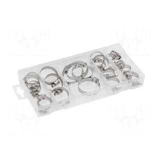 Set of bolted clamps | steel | Plating: zinc | 40pcs.