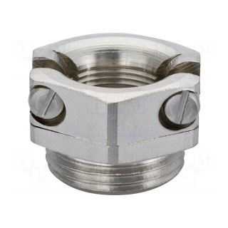 T-bolt clamp | nickel plated brass | Thread len: 6.5mm | Gland: PG16